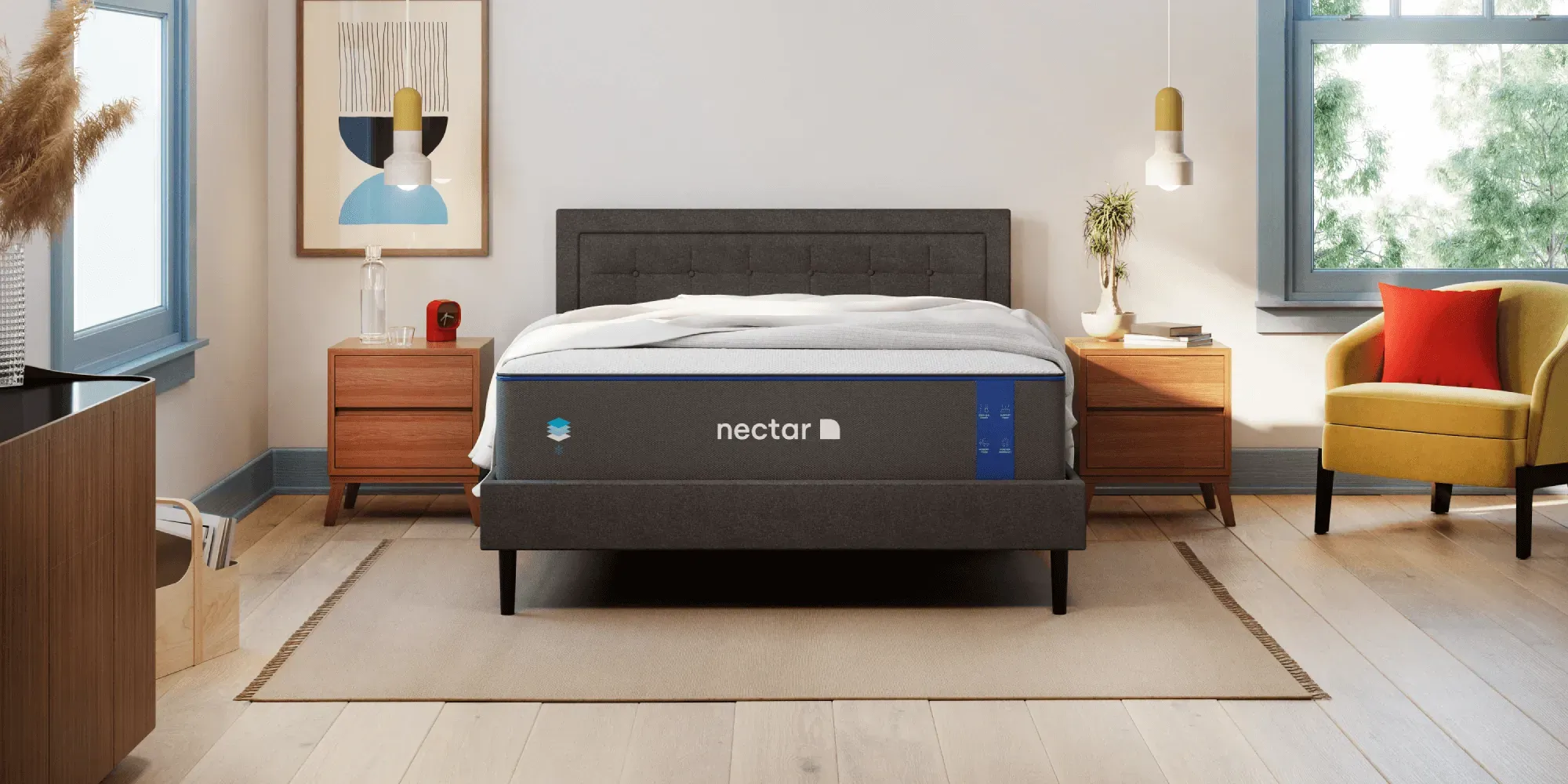 nectar mattress on bed