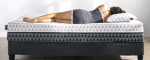 woman on layla mattress