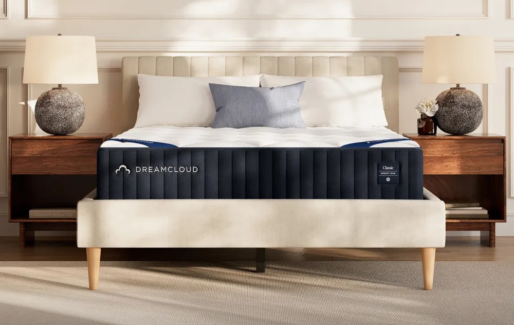dreamcloud mattress on bed